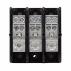 Eaton Bussmann series power distribution block, 600 Vac, 600 Vdc, 175A, Power distribution block, Three-pole, SCCR: 10 kA, Black, Molded Thermoplastic - 16220-3