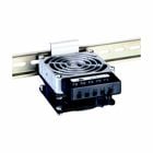 Eaton B-Line series heater, Die-cast aluminum, glass bead, Clip for 35 mm DIN rail, EN 50022, Heaters, 150 W, Fan heaters