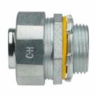 Eaton Crouse-Hinds series Liquidator liquidtight connector, FMC, Straight, Non-insulated, Malleable iron, 1/2"