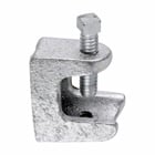 Eaton Crouse-Hinds series rigid/IMC beam clamp/insulator support, 1" base size, 3/4" jaw opening size, Malleable iron, 1/4"-20 tapped holes