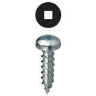 Sheet Metal Screw, Steel material, 2 in. length, #10 thread size, Pan head type, Zinc Plated Finish, Square drive type, #2 drill point size