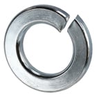 Lock Washer, Steel material, Zinc Plated Finish, fits bolt size 1/4 in.